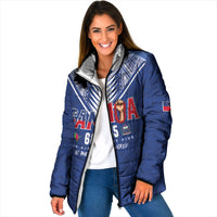 Samoa Rugby Custom Padded Jacket Six Eight Five to The World - Pacific Motif