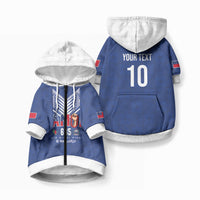 Samoa Rugby Custom Pet Hoodie Six Eight Five to The World - Pacific Motif