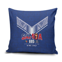 Samoa Rugby Pillow Cover Six Eight Five to The World - Pacific Motif