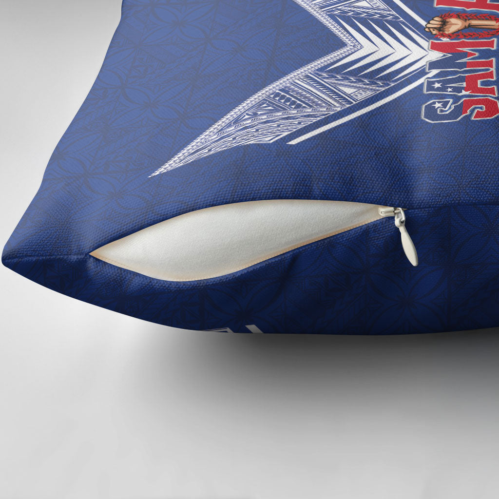 Samoa Rugby Pillow Cover Six Eight Five to The World - Pacific Motif