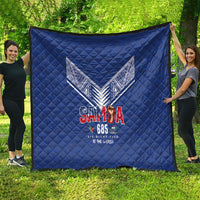 Samoa Rugby Quilt Six Eight Five to The World - Pacific Motif