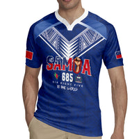 Samoa Rugby Custom Rugby Jersey Six Eight Five to The World - Pacific Motif