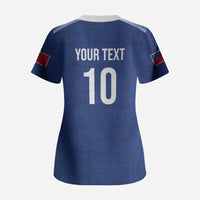 Samoa Rugby Custom Scrub Top Six Eight Five to The World - Pacific Motif