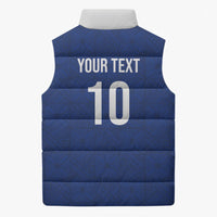 Samoa Rugby Custom Sleeveless Puffer Jacket Six Eight Five to The World - Pacific Motif