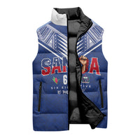 Samoa Rugby Custom Sleeveless Puffer Jacket Six Eight Five to The World - Pacific Motif