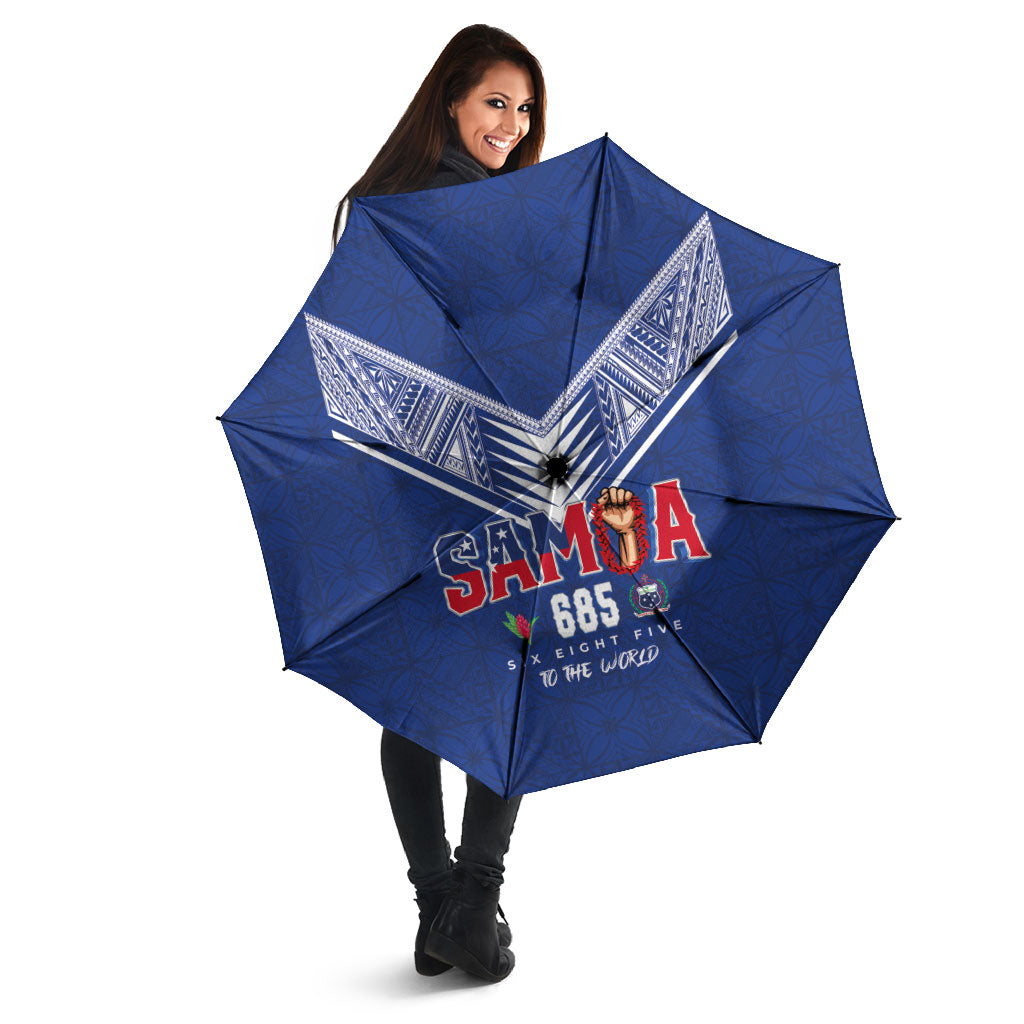 Samoa Rugby Umbrella Six Eight Five to The World - Pacific Motif