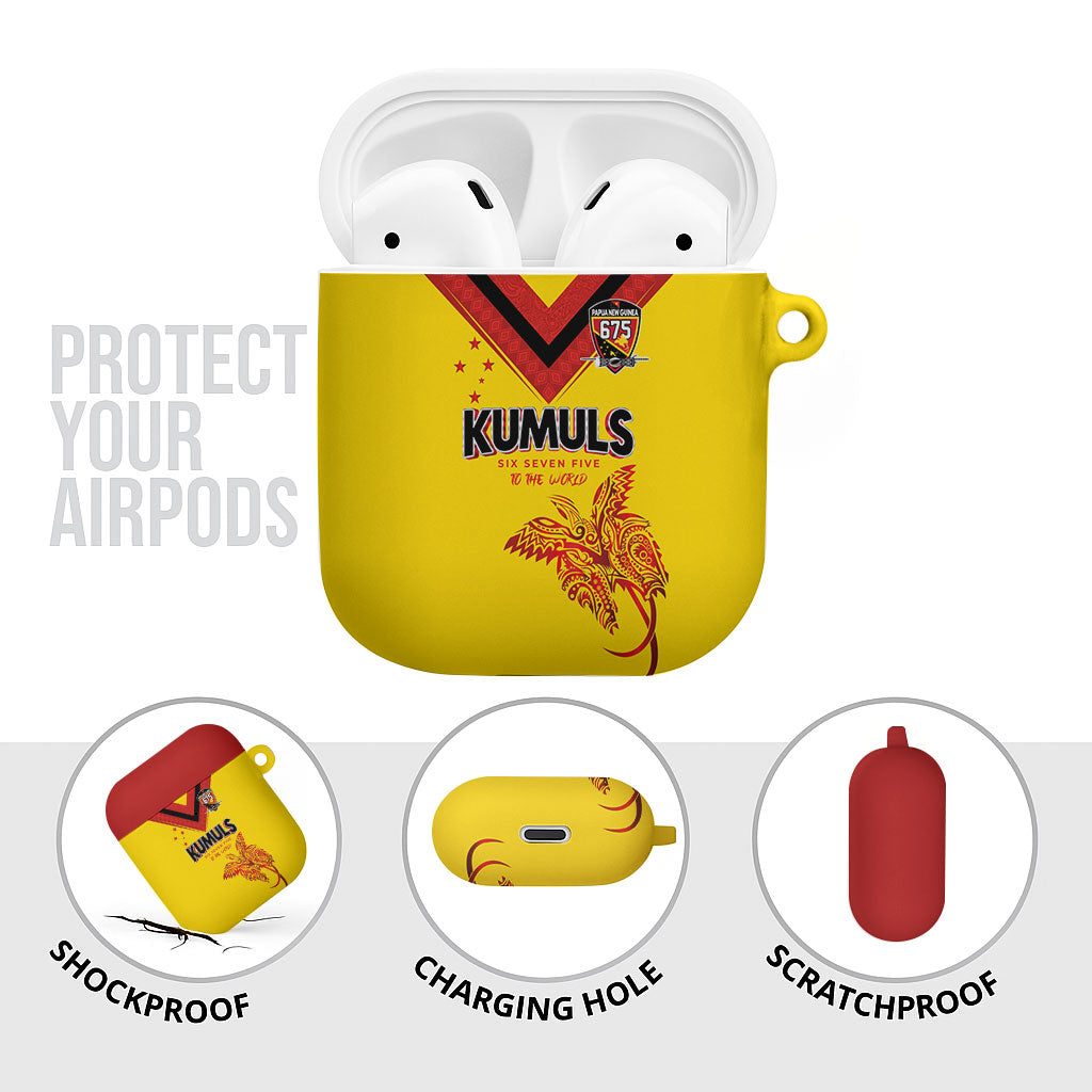 Papua New Guinea Rugby AirPods Case Six Seven Five to The World - Melanesian Pattern