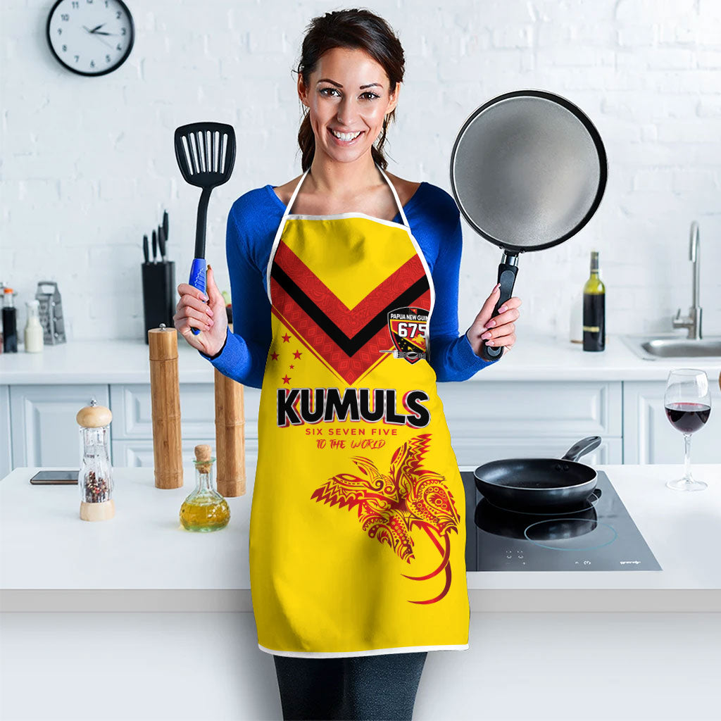 Papua New Guinea Rugby Apron Six Seven Five to The World - Melanesian Pattern