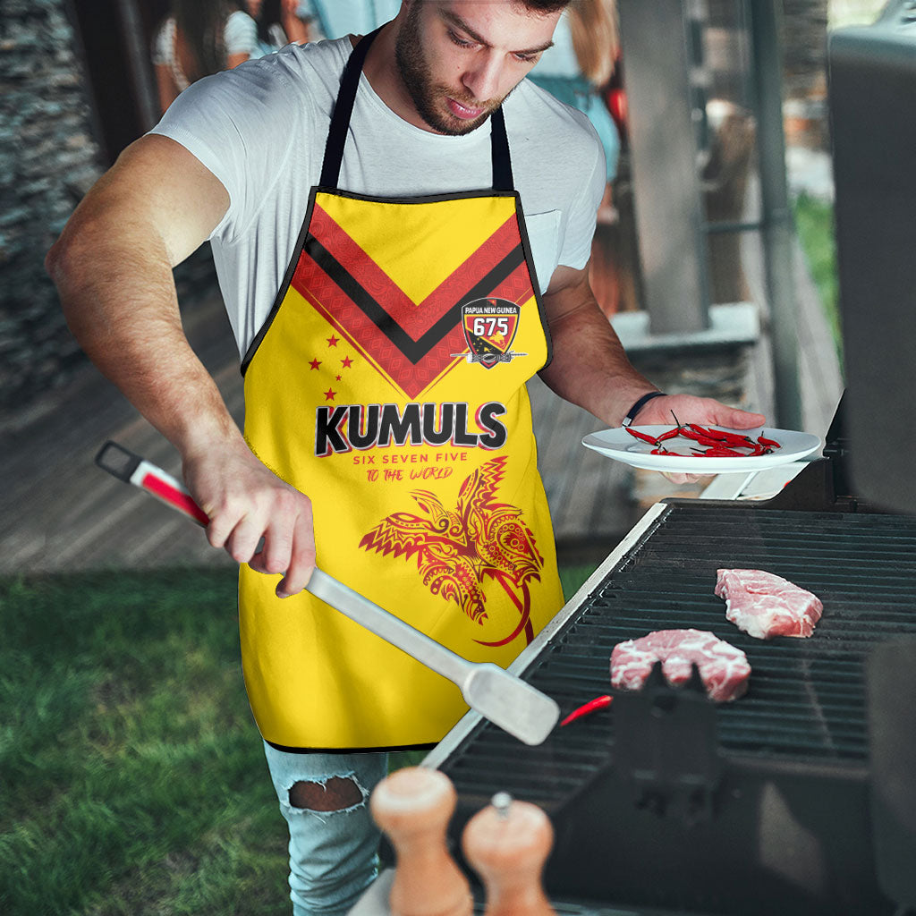 Papua New Guinea Rugby Apron Six Seven Five to The World - Melanesian Pattern