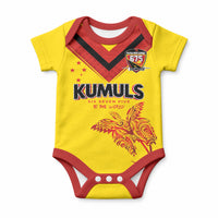 Papua New Guinea Rugby Custom Baby Onesie Six Seven Five to The World - Melanesian Pattern