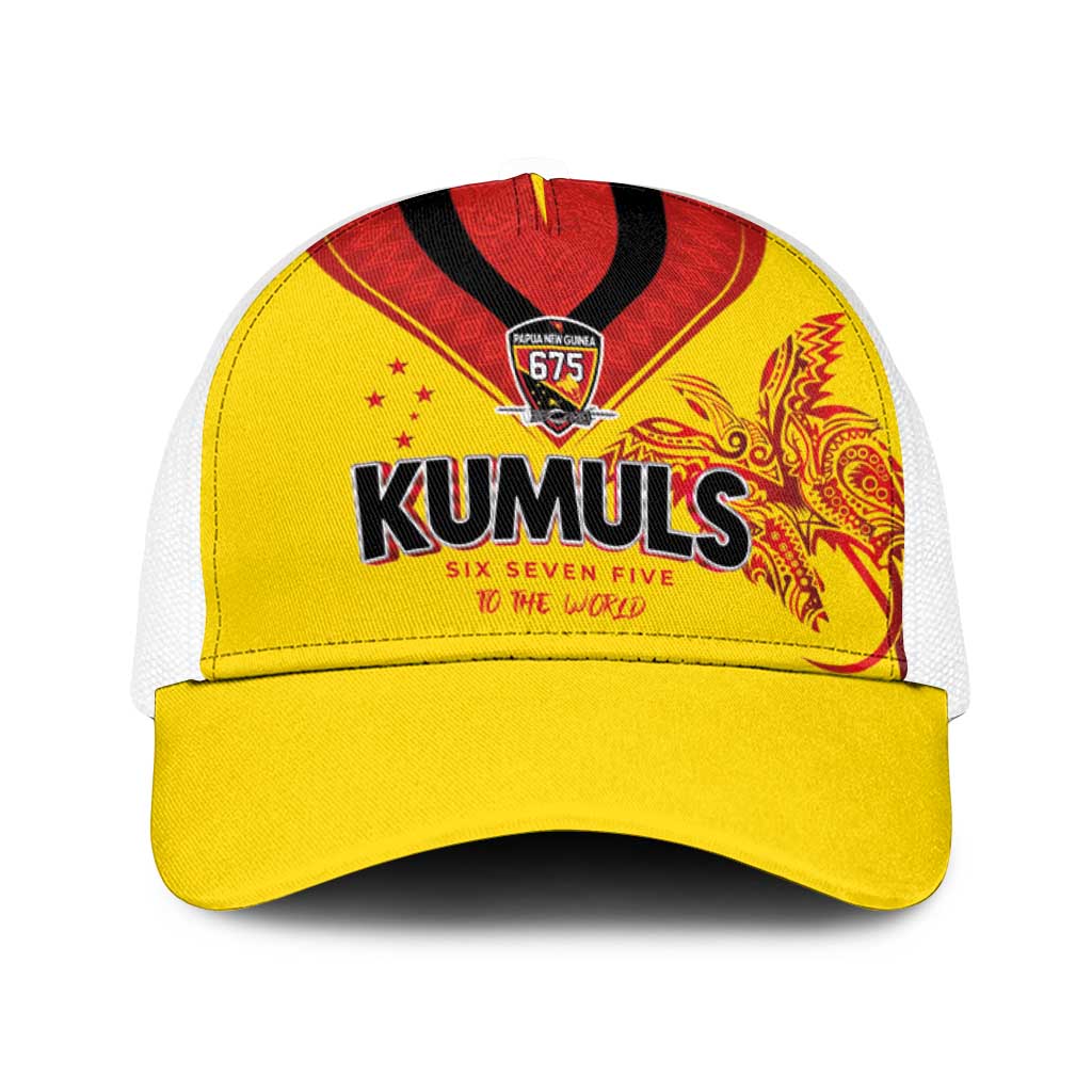 Papua New Guinea Rugby Baseball Net Cap Six Seven Five to The World - Melanesian Pattern
