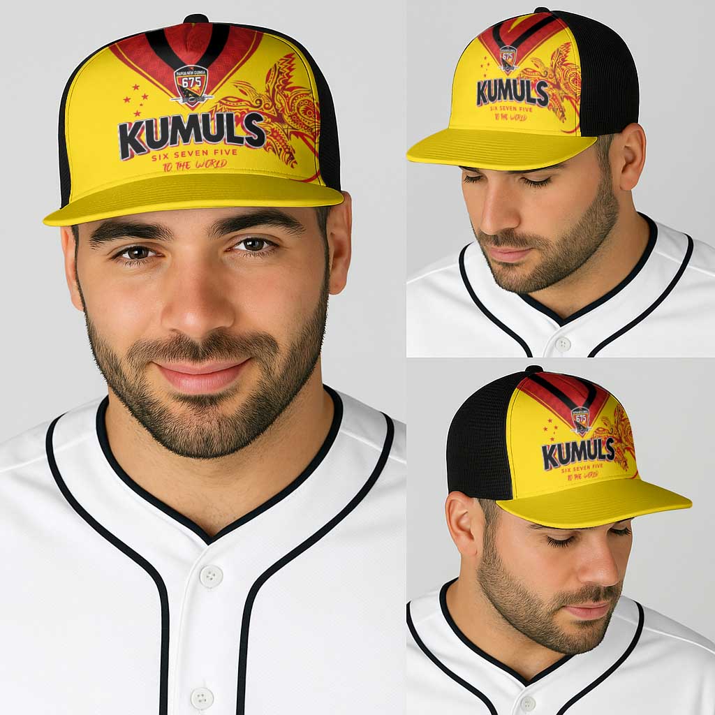 Papua New Guinea Rugby Baseball Net Cap Six Seven Five to The World - Melanesian Pattern