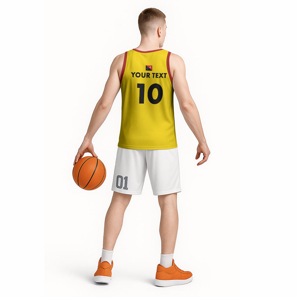 Papua New Guinea Rugby Custom Basketball Jersey Six Seven Five to The World - Melanesian Pattern