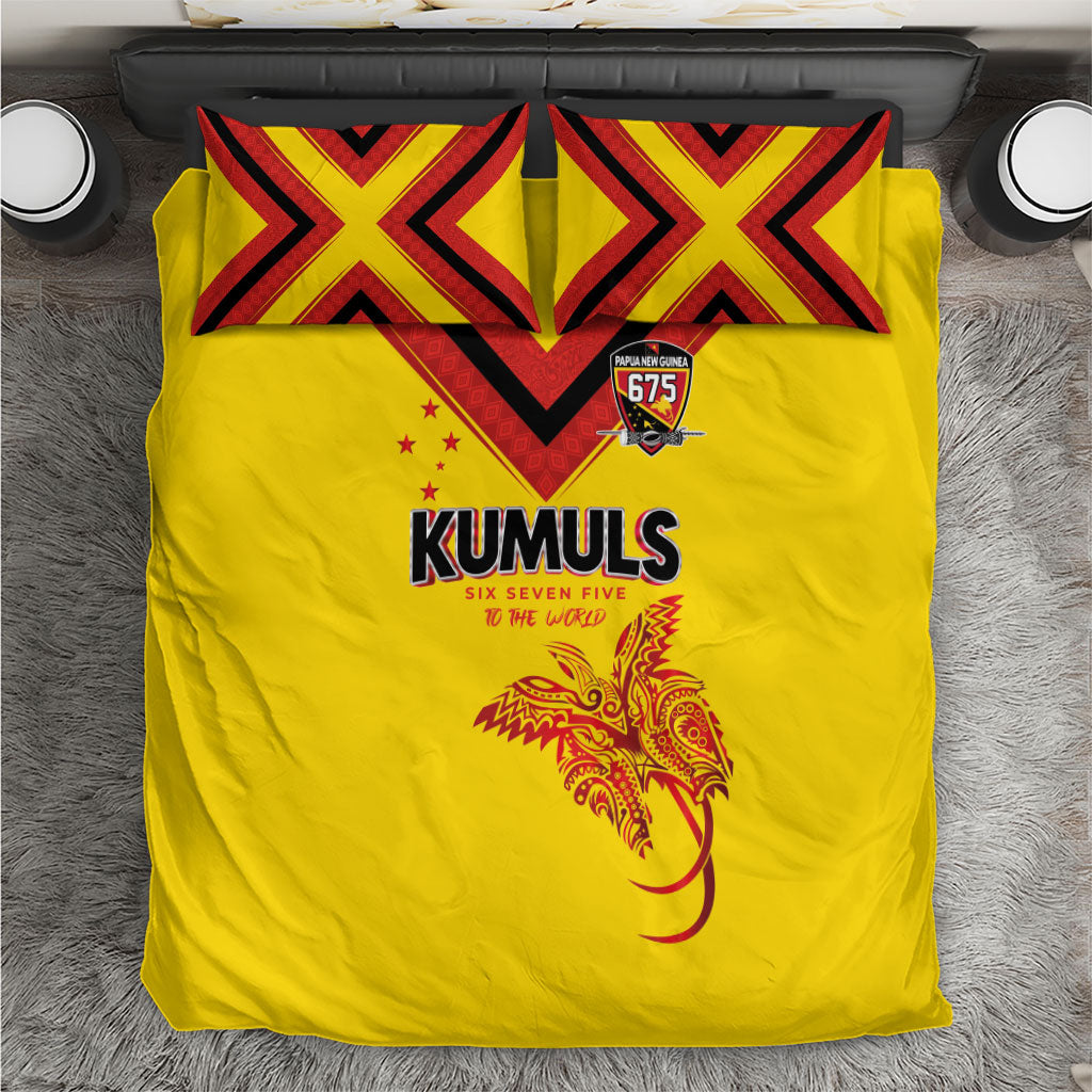 Papua New Guinea Rugby Bedding Set Six Seven Five to The World - Melanesian Pattern