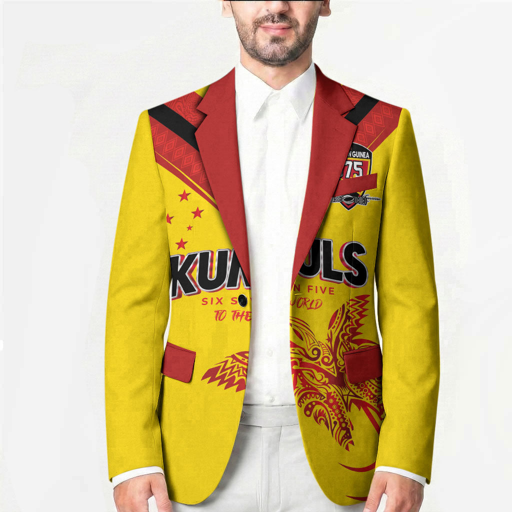 Papua New Guinea Rugby Custom Blazer Six Seven Five to The World - Melanesian Pattern