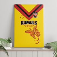 Papua New Guinea Rugby Canvas Wall Art Six Seven Five to The World - Melanesian Pattern