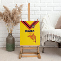 Papua New Guinea Rugby Canvas Wall Art Six Seven Five to The World - Melanesian Pattern