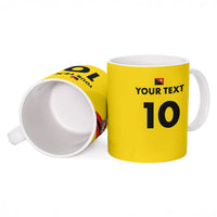 Papua New Guinea Rugby Custom Ceramic Mug Six Seven Five to The World - Melanesian Pattern