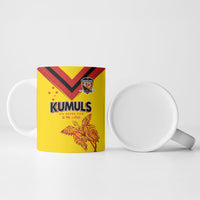 Papua New Guinea Rugby Custom Ceramic Mug Six Seven Five to The World - Melanesian Pattern