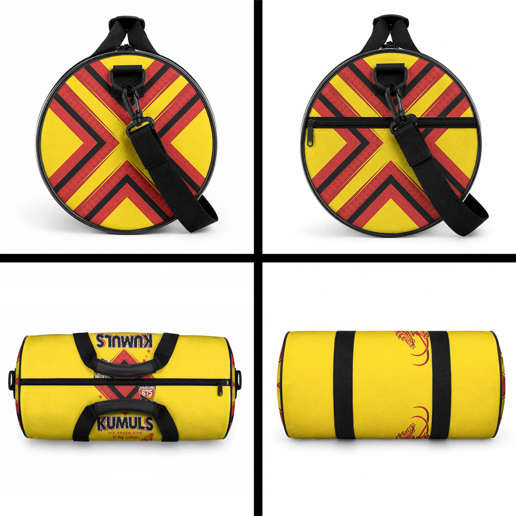 Papua New Guinea Rugby Duffle Bag Six Seven Five to The World - Melanesian Pattern