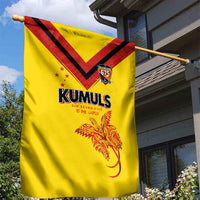 Papua New Guinea Rugby Garden Flag Six Seven Five to The World - Melanesian Pattern