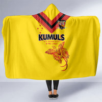 Papua New Guinea Rugby Hooded Blanket Six Seven Five to The World - Melanesian Pattern