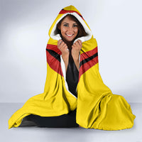Papua New Guinea Rugby Hooded Blanket Six Seven Five to The World - Melanesian Pattern