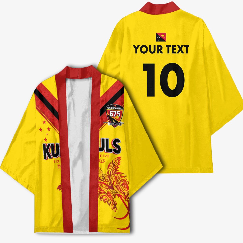 Papua New Guinea Rugby Custom Kimono Six Seven Five to The World - Melanesian Pattern