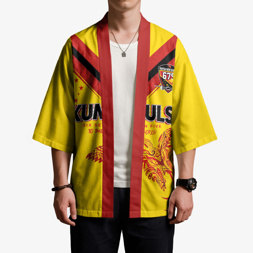Papua New Guinea Rugby Custom Kimono Six Seven Five to The World - Melanesian Pattern