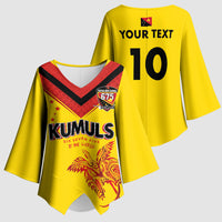Papua New Guinea Rugby Custom Kimono Sleeve Blouse Six Seven Five to The World - Melanesian Pattern