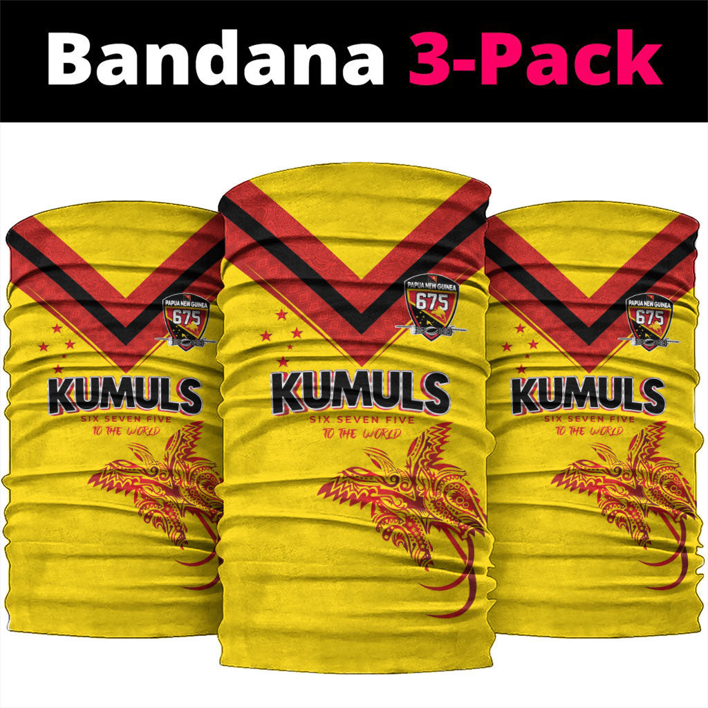 Papua New Guinea Rugby Neck Gaiter Six Seven Five to The World - Melanesian Pattern