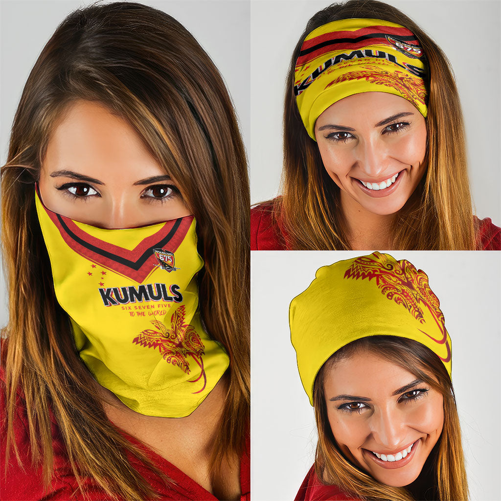 Papua New Guinea Rugby Neck Gaiter Six Seven Five to The World - Melanesian Pattern