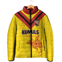 Papua New Guinea Rugby Custom Padded Jacket Six Seven Five to The World - Melanesian Pattern