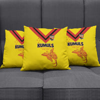 Papua New Guinea Rugby Pillow Cover Six Seven Five to The World - Melanesian Pattern