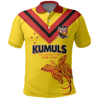 Papua New Guinea Rugby Custom Polo Shirt Six Seven Five to The World - Melanesian Pattern