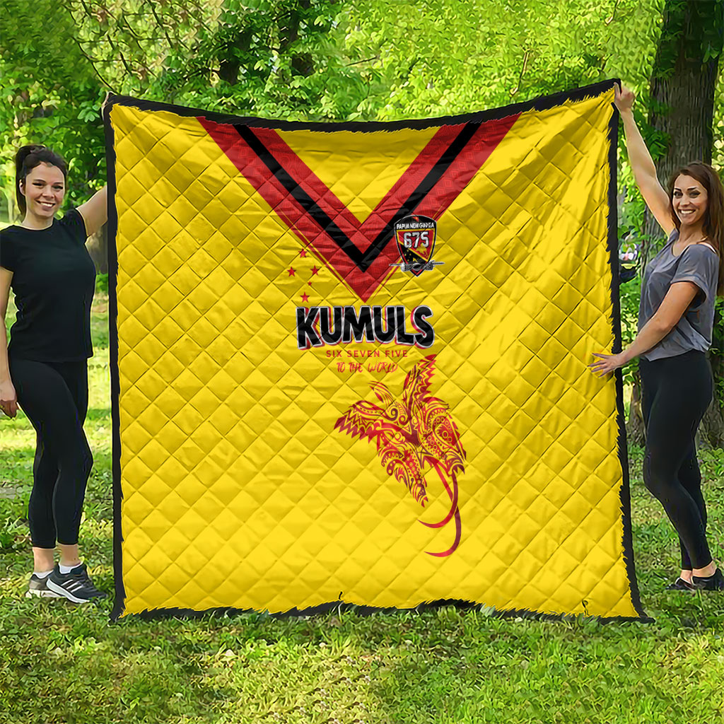 Papua New Guinea Rugby Quilt Six Seven Five to The World - Melanesian Pattern