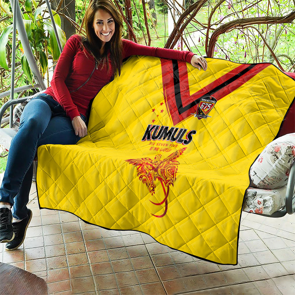 Papua New Guinea Rugby Quilt Six Seven Five to The World - Melanesian Pattern