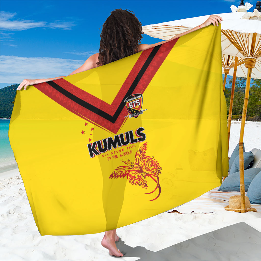 Papua New Guinea Rugby Sarong Six Seven Five to The World - Melanesian Pattern