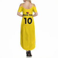 Papua New Guinea Rugby Custom Summer Maxi Dress Six Seven Five to The World - Melanesian Pattern