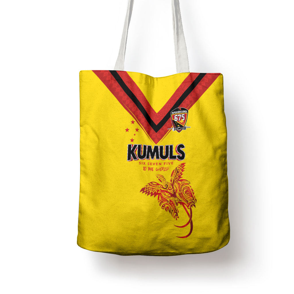Papua New Guinea Rugby Tote Bag Six Seven Five to The World - Melanesian Pattern