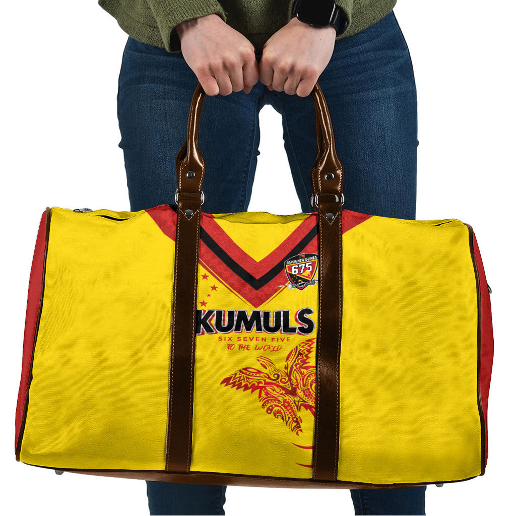 Papua New Guinea Rugby Travel Bag Six Seven Five to The World - Melanesian Pattern