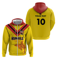 Papua New Guinea Rugby Custom Zip Hoodie Six Seven Five to The World - Melanesian Pattern
