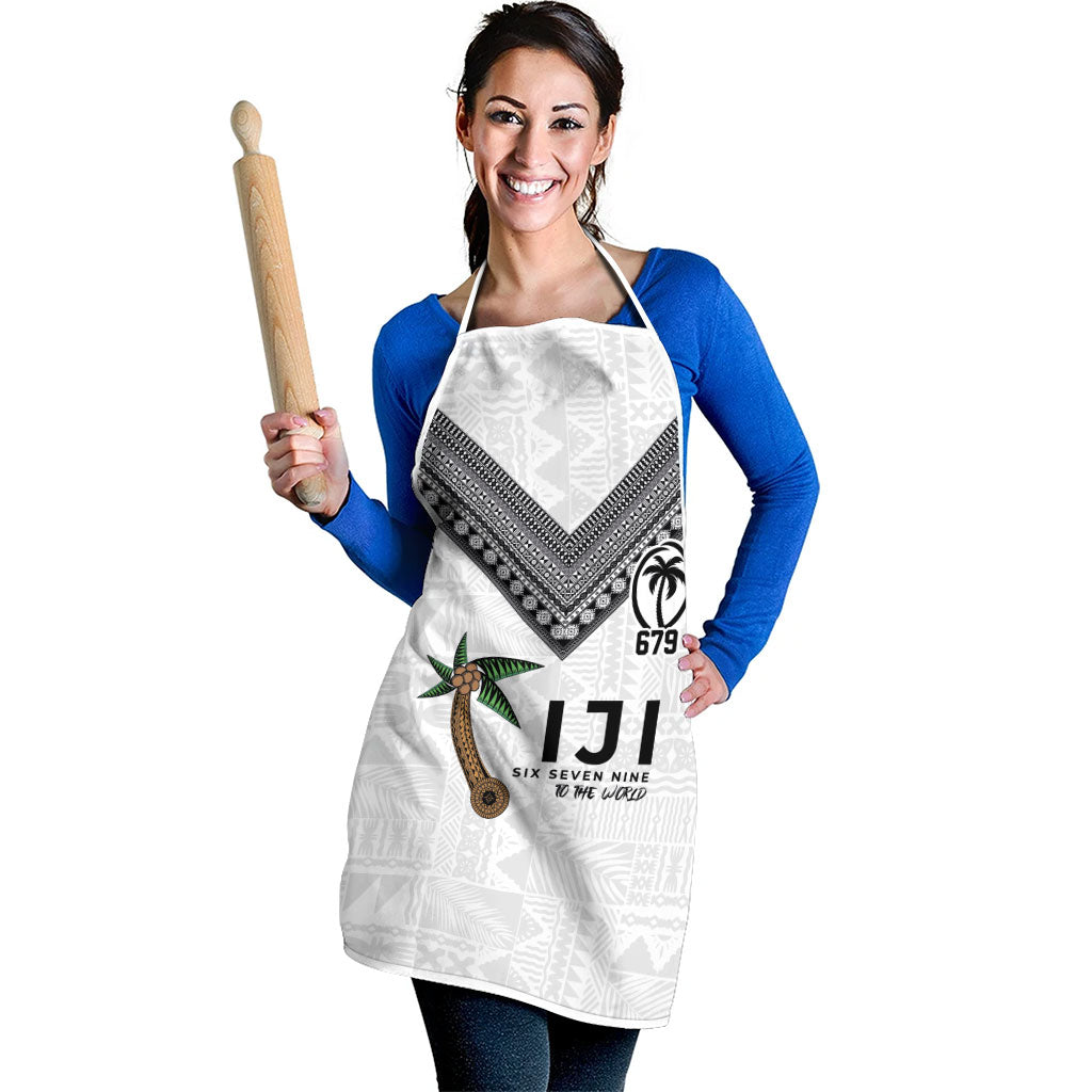 Fijian Rugby Apron Six Seven Nine to The World - Tapa Pattern