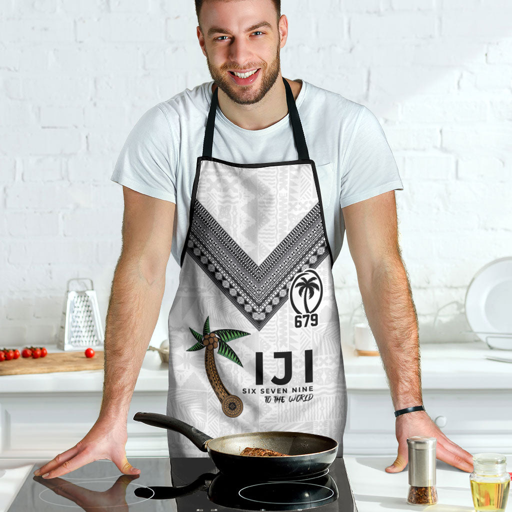 Fijian Rugby Apron Six Seven Nine to The World - Tapa Pattern