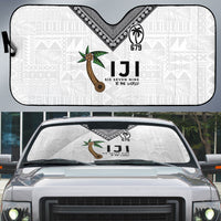 Fijian Rugby Auto Sun Shade Six Seven Nine to The World - Tapa Pattern