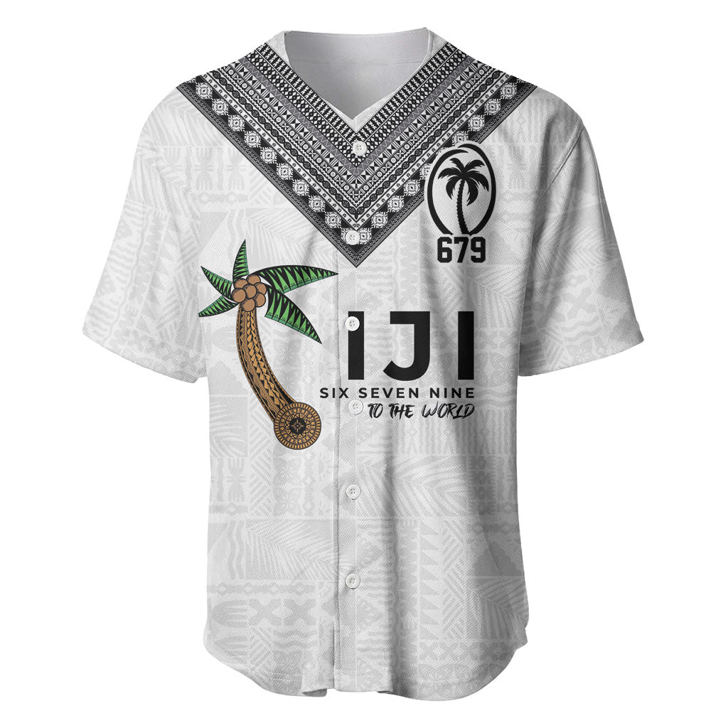 Fijian Rugby Baseball Jersey Six Seven Nine to The World - Tapa Pattern