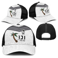 Fijian Rugby Baseball Net Cap Six Seven Nine to The World - Tapa Pattern