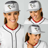 Fijian Rugby Baseball Net Cap Six Seven Nine to The World - Tapa Pattern