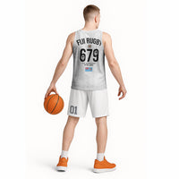 Fijian Rugby Basketball Jersey Six Seven Nine to The World - Tapa Pattern