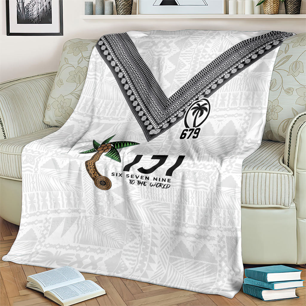 Fijian Rugby Blanket Six Seven Nine to The World - Tapa Pattern